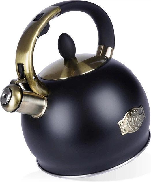 Чайник Vilde зі свистком сталевий чорний 3 л (5904316457075) - зображення 5