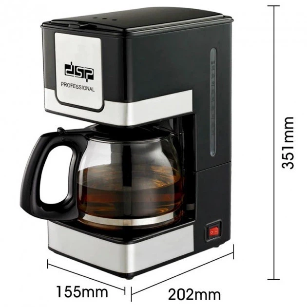 Капельная кофеварка DSP Kafe Filter KA 3024, 800 Вт – быстрое приготовление кофе (19880) - изображение 6