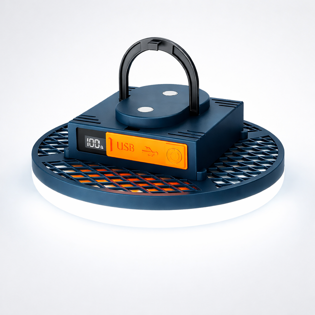 USB LED Лампа кемпинговый фонарь с повербанком (Power bank) на 7200 mAh 3 режима освещения с магнитом - Фото 2 USB LED Лампа кемпинговый фонарь с повербанком (Power bank) на 7200 mAh 3 режима освещения с магнитом - изображение 2