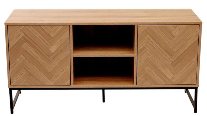 Тумба під телевізор HOMLA SWEN з металевими ніжками 120 x 38 x 60 см (5904183849720) - зображення 2