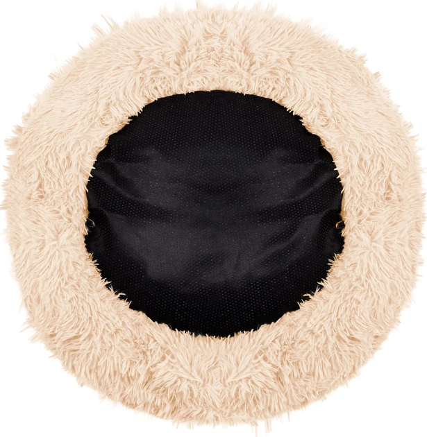 Лежак для собак та котів Springos плюшевий 90 см Кремовий PA0118 (5907719411675) - зображення 3