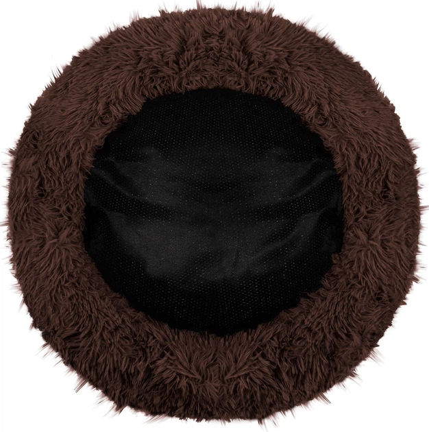 Legowisko dla psa i kota Springos pluszowe 80 cm Brązowe PA0143 (5907719411897) - obraz 3