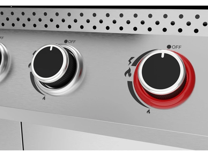 Gazowy grill YATO YG-20032 YAO 5+1 z szybą Stalowy (5906083114434) - obraz 13