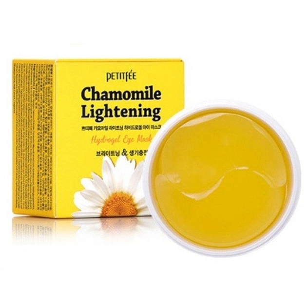 Гидрогелевые патчи с экстрактом ромашки PETITFEE Chamomile Lightening Hydrogel Eye Mask 60 шт - изображение 2