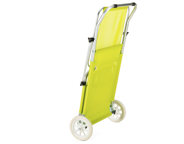 Шезлонг лежак Outtec Sun з дашком жовтий - зображення 4