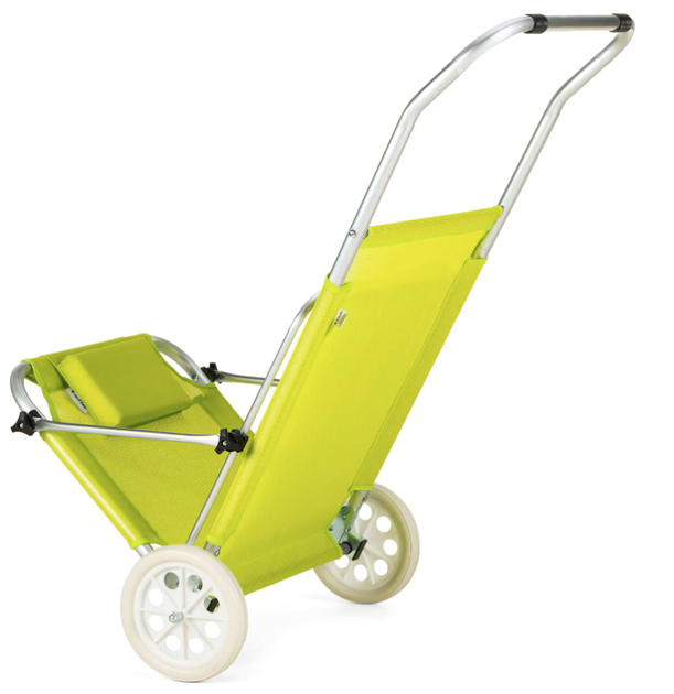 Шезлонг лежак Outtec Sun з дашком жовтий - зображення 7