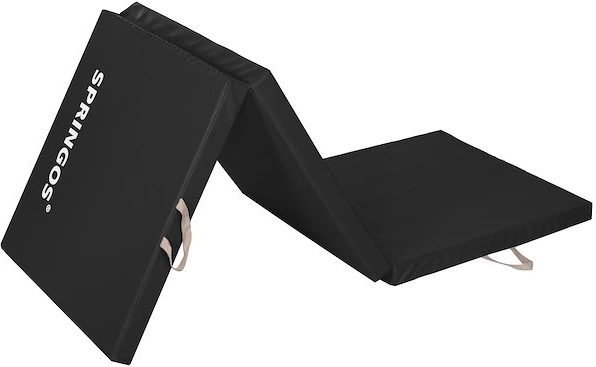 Materac gimnastyczny Springos 180 cm Czarny FA0041 (5903021936608) - obraz 2