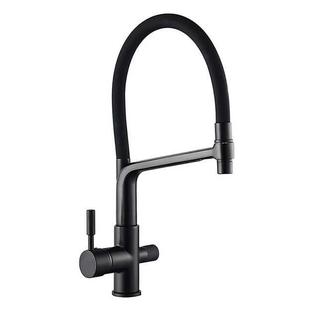Смеситель для кухни на две воды MIXXUS PREMIUM BAROLO 021 (BLACK) (MI5927) - Фото 2 Смеситель для кухни на две воды MIXXUS PREMIUM BAROLO 021 (BLACK) (MI5927) - изображение 2