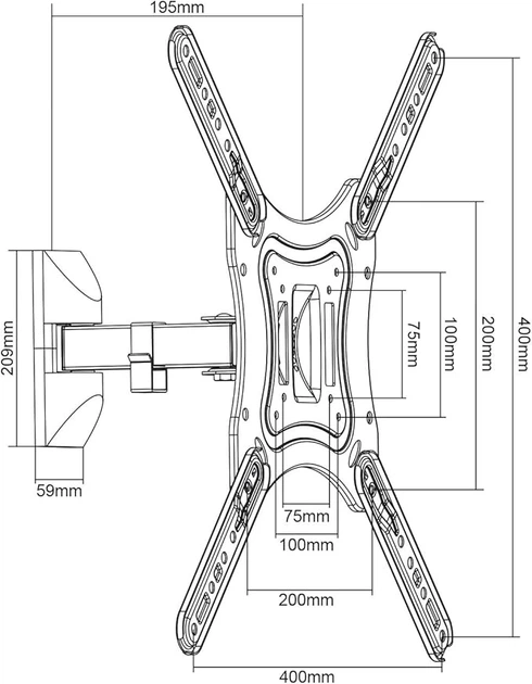 Кронштейн Maclean MC-758 13-55" - зображення 5