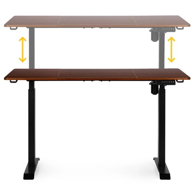 Комп'ютерний стіл ModernHome by Multistore електричне регулювання 140 x 70 Чорно-коричневий (JNI-D60-1-5) - зображення 5
