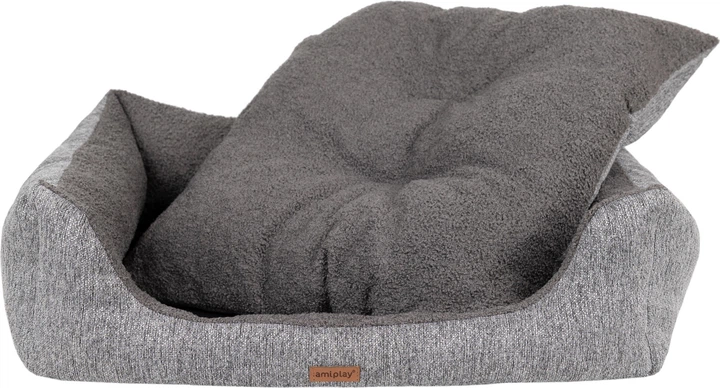 Sofa dla psów Amiplay Malmo 4 w 1 M Szara (5907563299375) - obraz 3