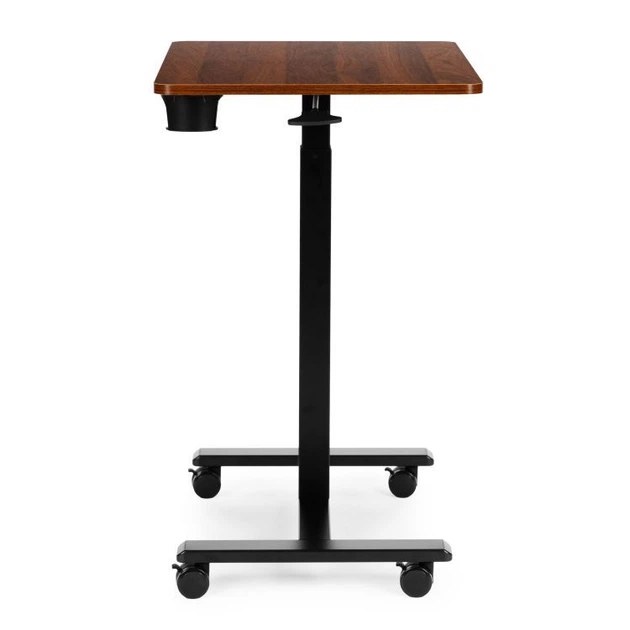 Mobilne biurko komputerowe ModernHome by Multistore regulowane 70 x 48 Czarno-brązowe (JNI-PN01-1-5) - obraz 3