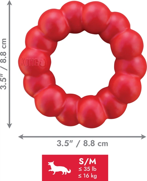 Іграшка для собак Kong Ring S / M Червона (35585356105) - зображення 3