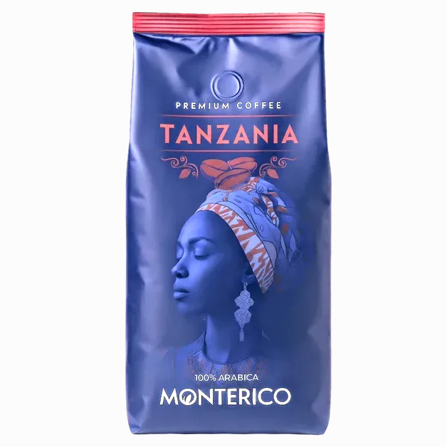 Кофе в зёрнах Monterico Tanzania 100% Arabica Premium Coffee, 1 кг - Фото 1 Кофе в зёрнах Monterico Tanzania 100% Arabica Premium Coffee, 1 кг - изображение 1