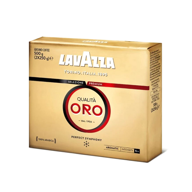 Кофе молотый Lavazza Qualita Oro (2*250г), 500 г - Фото 1 Кофе молотый Lavazza Qualita Oro (2*250г), 500 г - изображение 1