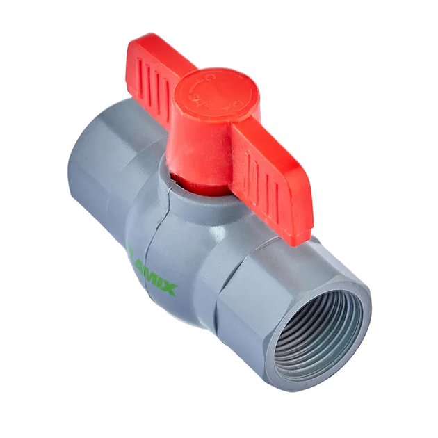 Кран кульовий Plamix PVF-3/4" FF PVC (PM0626) - зображення 2