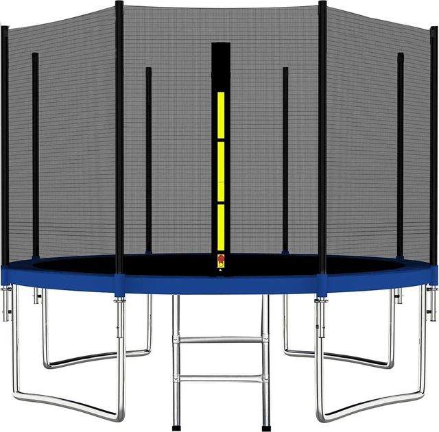 Siatka zewnętrzna do trampoliny Springos 300-312 cm 8 słupków (TSN-10FT 8N 305 CM) - obraz 2