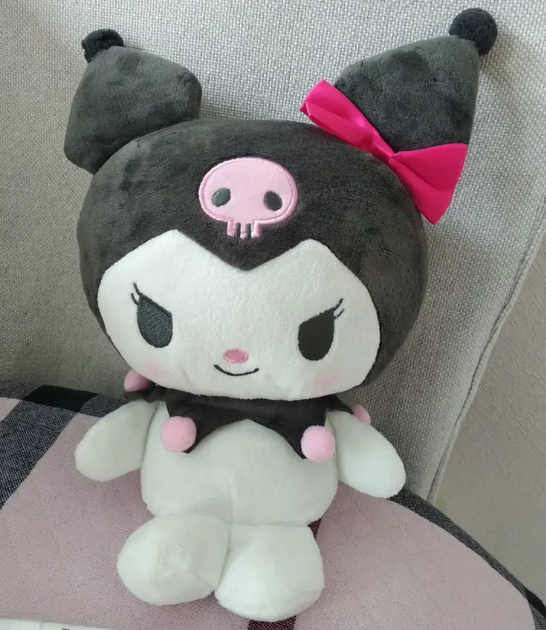 М'яка іграшка Куромі Kuromi Hello Kitty, аніме, плюшева, 25 см, рожева (DNN) - зображення 3