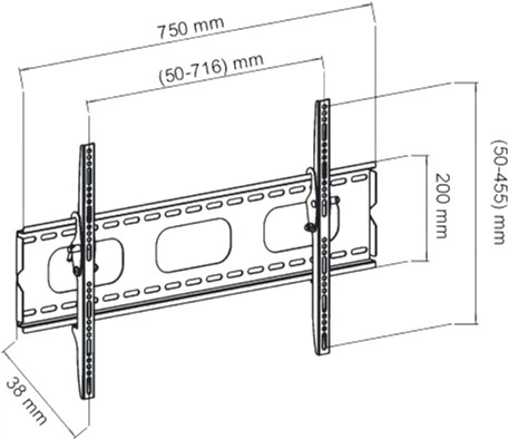 Uchwyt do telewizora ART AR-18 30-50" - obraz 2