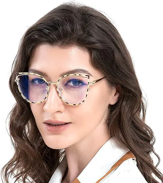 Жіночі леопардові окуляри з фотохромними лінзами Blue Light Blocking UV40 - зображення 2