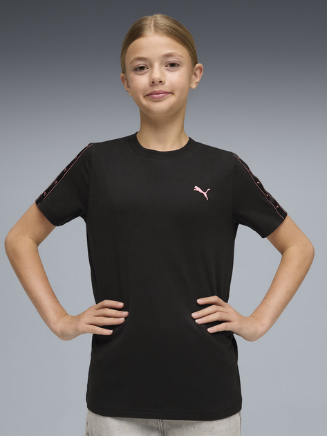 Детская футболка для девочки Puma Essentials Tape 68849051 134-140 см Puma Black-Tape (4069161739972) - изображение 6