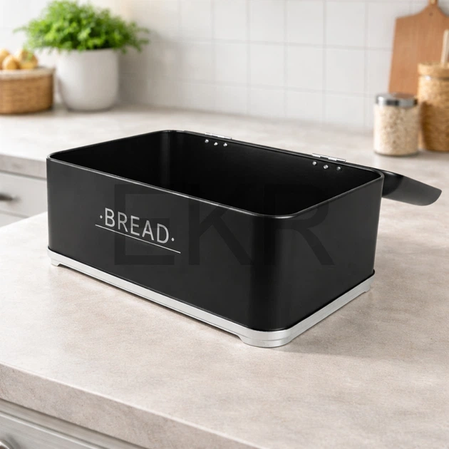 Хлібниця Bread Maestro (345х250х165) Чорна MR-1677-AR-bl - Фото 2 Хлібниця Bread Maestro (345х250х165) Чорна MR-1677-AR-bl - изображение 2