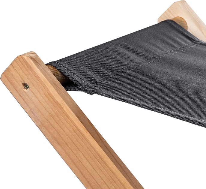 Табурет складний Kadax Nouro 40x31x31 см Чорний K8820 (5903699481691) - зображення 4