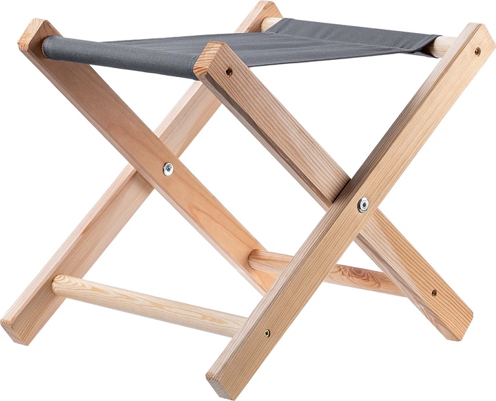 Табурет складний Kadax Nouro 40x31x31 см Сірий K8821 (5903699481707) - зображення 2