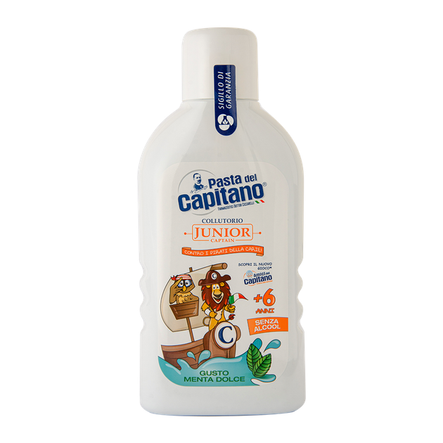 Ополаскиватель полости рта Pasta Del Capitano Junior Menta 400 мл - Фото 1 Ополаскиватель полости рта Pasta Del Capitano Junior Menta 400 мл - изображение 1