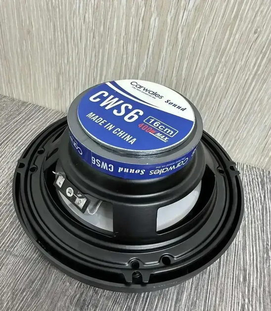 Автомобільні колонки Carwales Sound CWS-6 16 см 400 Вт, коаксіальні круглі динаміки 6" авто, автоакустика комплект - зображення 6