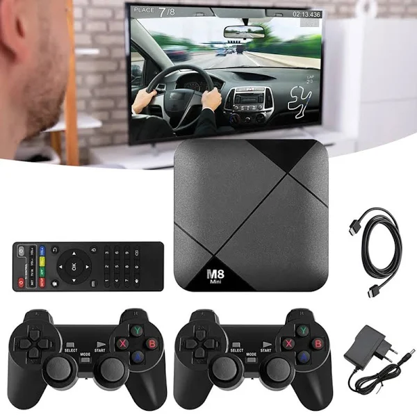 Игровая ТВ приставка для дома с джойстиками No Brand M8 MINI (2103354314) - изображение 6