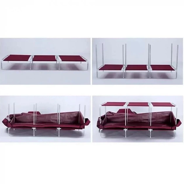 Тканинна складана шафа для одягу та взуття 175х130х45 см OPT-TOP Storage Wardrobe 88130 AN (1756374602) - зображення 2