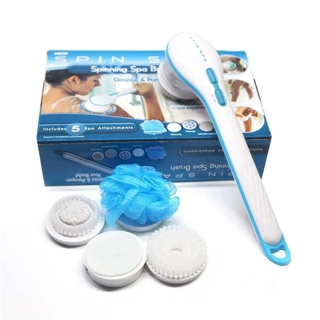Массажная щетка для тела электрическая No Brand Spin Spa Brush (2091116714) - изображение 4