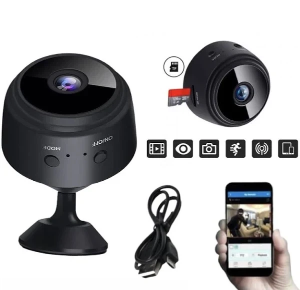 Беспроводная мини камера OPT-TOP IP A9 с WiFi и датчиком движения FullHD 1080 (2090045144) - Фото 3 Беспроводная мини камера OPT-TOP IP A9 с WiFi и датчиком движения FullHD 1080 (2090045144) - изображение 3