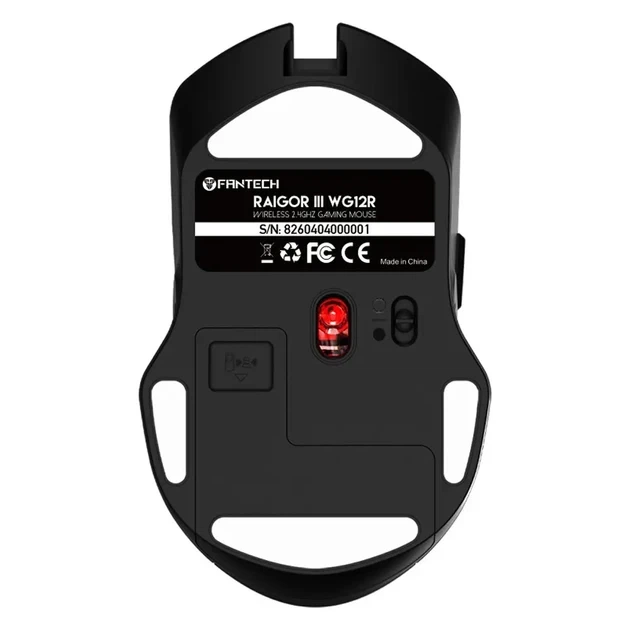Ігрова миша бездротова безшумна Fantech WG12R Raigor III (6 клавіш / 2000 DPI) Grey - зображення 4