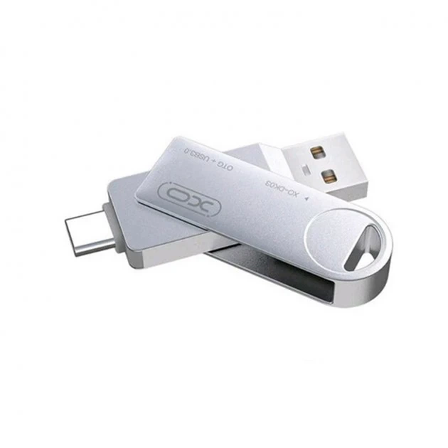 USB Накопичувач гібрид XO DK03 128GB (USB 3.0 + Type-C) - зображення 3