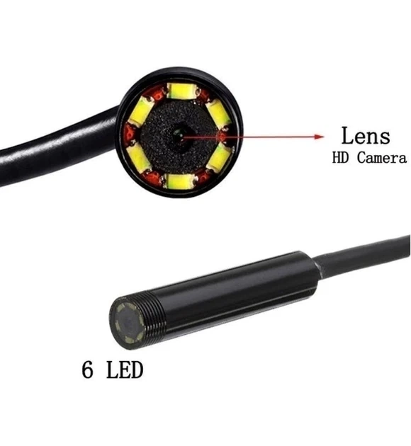 Камера-эндоскоп компактная No Brand Android and PC Endoscope USB-гибкая 5 м (2104123515) - изображение 2