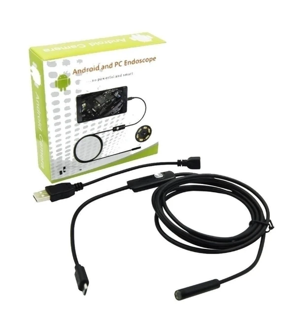 Камера-эндоскоп компактная No Brand Android and PC Endoscope USB-гибкая 5 м (2104123515) - изображение 4