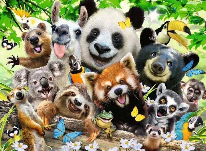 Пазл Ravensburger Wildlife Selfie XXL 300 елементів (4005556128938) - зображення 2