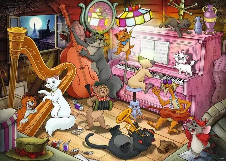 Пазл Ravensburger Disney Aristocats 1000 елементів (4005555007531) - зображення 2