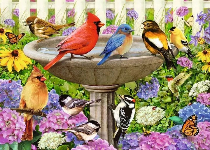 Пазл Ravensburger At the Birdbath 500 елементів (4005556167937) - зображення 2