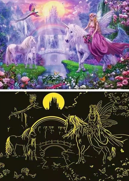 Puzzle Ravensburger Magical Unicorn Night XXL 200 elementów (4005556129034) - obraz 2