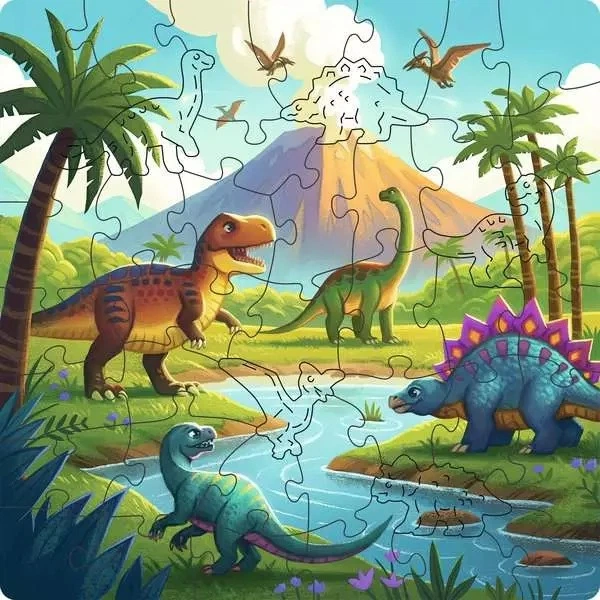 Дерев'яний пазл Ravensburger Dinosaur 44 елементи (4005555040842) - зображення 2