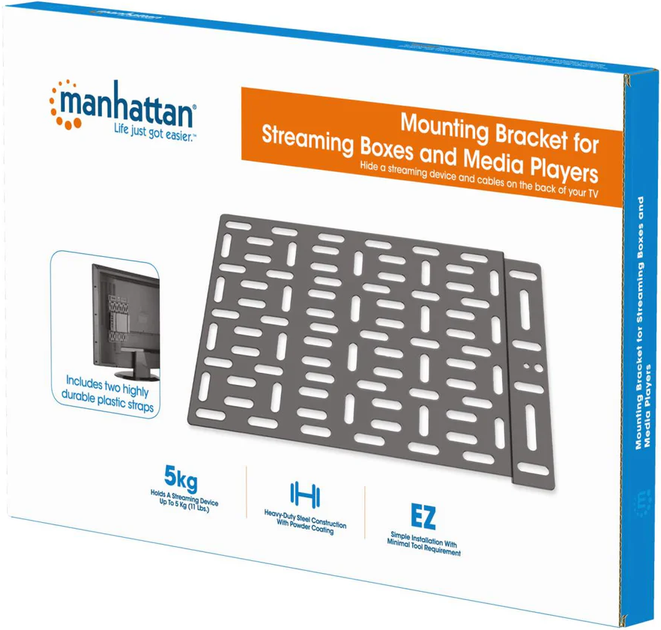 Uchwyt ścienny Manhattan Mounting Bracket for Streaming Boxes and Media Players (MANHATTAN_462082) - obraz 5