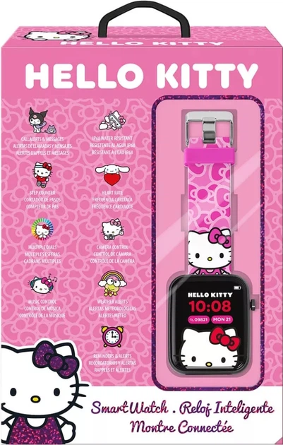 Смарт-годинник Kids Licensing Hello Kitty HK50264 Pink (8435507893220) - зображення 3