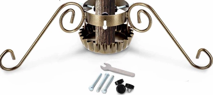 Stojak choinkowy Kadax Onyx 65 cm Złoty K3641 (5903699426623) - obraz 2