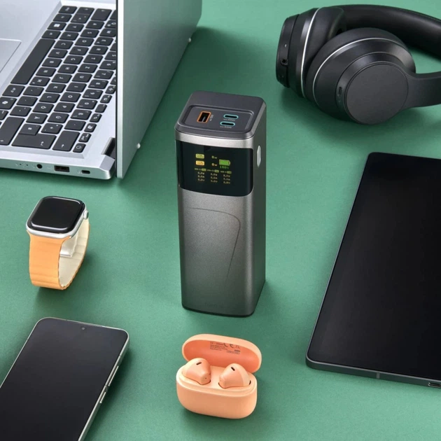 Powerbank Hama High Power 24000 mAh 200W Grey (4047443536549) - obraz 5