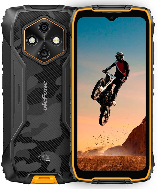 Smartfon Ulefone Rugking 4 Pro 8/256GB Black-Orange (6975326660921) - obraz 1