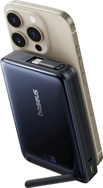 УМБ Baseus Nomos Qi2 10000 mAh 45W Black (P10078800123-00) - зображення 6