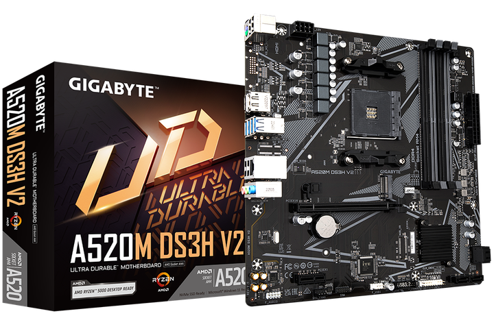 Материнська плата Gigabyte A520M DS3H V2 Socket AM4 (A520M DS3H V2) - изображение 4